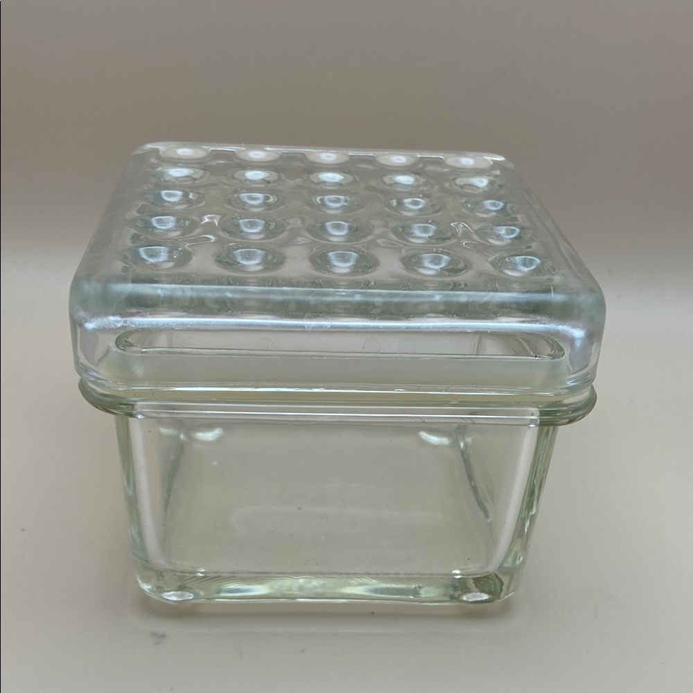 Vintage IKEA Koloni Bubble Glass Stackable Storage Box